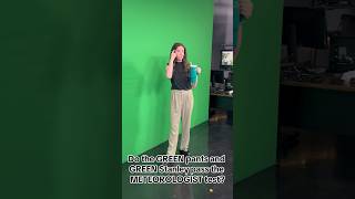 Do the GREEN pants and GREEN Stanley pass the GREEN SCREEN test weather greenscreen stanleycup [upl. by Saravat287]