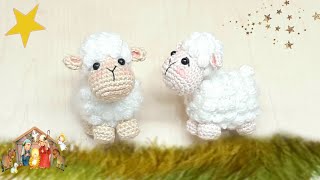 🐑 HERMOSO BORREGUITO PARA NACIMIENTO AMIGURUMI  TUTORIAL PASO A PASO 🐑 [upl. by Oneal]