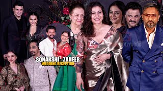 Celebrities arrives at Sonakshi Sinha  Zaheer Iqbal Wedding Reception  Kajol Tabu Anil Kapoor [upl. by Brok]