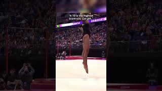 In this competition 10 wasnt the limit😅 gymnastics exhibition simonebiles [upl. by Evita]