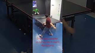 Short pips twiddler vs Long pips in Jeans pingpong [upl. by Merdith84]