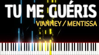 🚩Tu me guéris  VIANNEY MENTISSA PIANO TUTO pianotutorial [upl. by Ritchie]