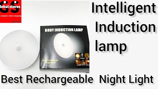 Rechargeable Sensor Night Light unboxing video ll Body Induction Lamp Intelligent Night Light [upl. by Akerdna486]