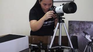 Gskyer Telescope 70mm Aperture 400mm AZ Mount Astronomical Refracting Telescope review [upl. by Rowland]