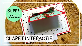 TUTO CARTES de NOEL  Cartes INTERACTIVES SURPRISES avec un CLAPET QUI SE SOULEVE  DIY Scrap [upl. by Ellenij474]