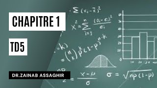 Statistique  Chapitre 1 TD5  Dr Zainab [upl. by Evelina]