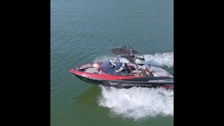 2014 Malibu 23 LSV boat lake malibuboats waterskiing dji [upl. by Niklaus]