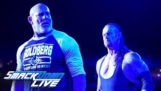 Goldberg and The Undertaker meet facetoface SmackDown LIVE June 4 2019 [upl. by Euqitsym707]