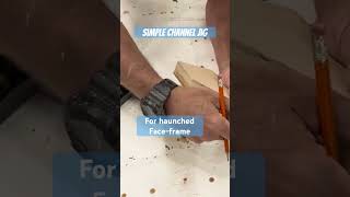 Make this simple channel jig to create haunches on your beaded face frame woodworking diy wood [upl. by Morel]