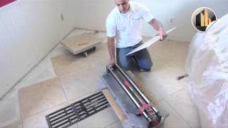 How To Cut Tile And Install Properly  Ceramic Tile Wesley Chapel FL [upl. by Nyleimaj]