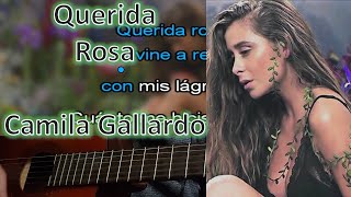 Querida rosa  Camila Gallardo  Karaoke Acústico [upl. by Manheim887]