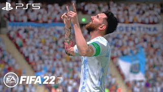 FIFA 22  Italy vs Argentina  2022 Finalissima CONMEBOL–UEFA Cup of Champions PS5 Gameplay  4K [upl. by Anelra]