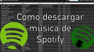 Como descargar musica de spotify [upl. by Jamilla]