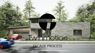 TWINMOTION SPEED WALKTHROUGH  MODERN STONE FACADE [upl. by Roselane680]