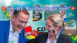 💥Song  AFD Wir lachen uns alle kaputt💥PolitSatireJazz  Pop afd politik [upl. by Danielle793]