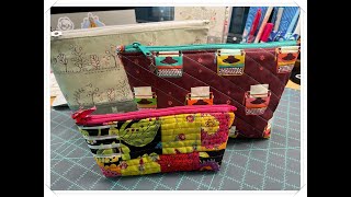 Stepbystep pouch tutorial Zipper tabs and boxed bottom [upl. by Kattie]