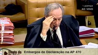 Pleno  STF começa julgamento de embargos de declaração na AP 470 22 [upl. by Christi]