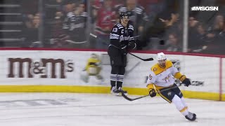 Nico Hischier scores a goal against the Nashville Predators [upl. by Freed329]