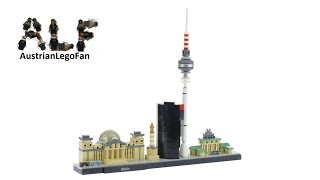 Lego Architecture 21027 Berlin  Lego Speed Build Review [upl. by Eidahs607]