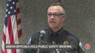 Akron police give update on deadly mass shooting [upl. by Byrne]