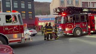 Shamokin Fire Bureau  Quick Knockdown of a Dryer Fire on Independence St [upl. by Genevra]