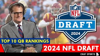 Mel Kiper’s 2024 NFL Draft Top 10 QB Rankings Ft Caleb Williams Jayden Daniels JJ McCarthy amp MORE [upl. by Alemak]