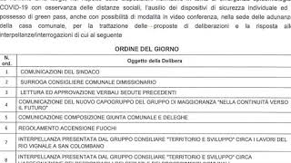 Audio Consiglio 5 Novembre 2021 San Colombano Certenoli GE [upl. by Annohs]