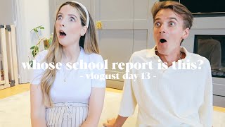 Whose School Report Is This A Very Sunday Sunday  Vlogust Day 13 [upl. by Byler]