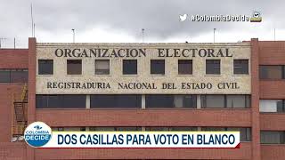 Voto en blanco esta es la razón por la que hay dos casillas de voto en blanco en el tarjetón [upl. by Hinson536]