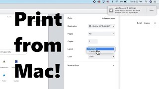 How to Print on a Mac [upl. by Doownil115]