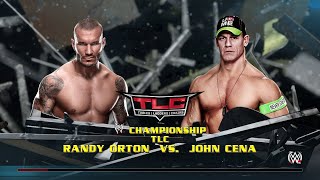 WWE 2K15  Randy Orton VS John Cena  TLC WWE CHAMPIONSHIP TITLE MATCH wwe [upl. by Floris]