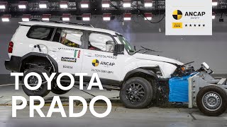 ANCAP safety amp crash testing a Toyota Prado [upl. by Amoritta]