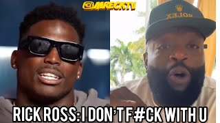 Rick Ross Responds To Tyreek Hill Putting Him On Blast For Posting His House On Fire On IG [upl. by Adraynek]