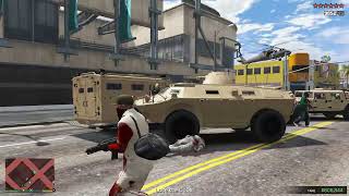 GTA 5  Franklin amp Lamar Bank Heist  Ten Star Escape [upl. by Ihsorih]