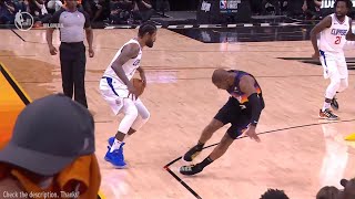 Paul George sends Chris Paul flying and drills a 3 😮 Suns vs Clippers Game 5 [upl. by Odlavu964]