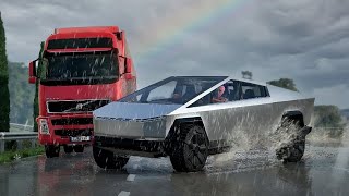 Realistic Hydroplane and Icy Crashes 05  BeamNGdrive [upl. by Zizaludba878]