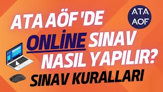 Ata Aöf ARA VİZE ONLİNE SINAV Nasıl Yapılacak Ata Aöf Bahar Dönemi Vize Online Sınav Kuralları [upl. by Dnob]