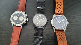 Triple Unboxing 📦 Fawler Flieger Quartz Watches [upl. by Petrina]