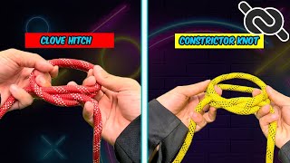 Comparison Between Clove Hitch Knot vs Constrictor Knot [upl. by Cristiano]