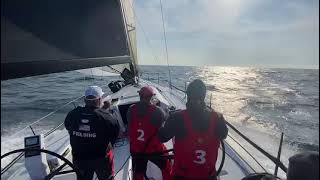 Sailing downwind at 18 knots on board the Cookson 50 Privateer [upl. by Llezom480]