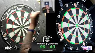 LIVE DARTS Whitlock v Shepherd  Unibet Home Tour 270420 [upl. by Dona]