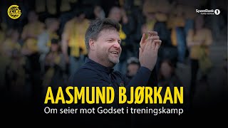 Trener Aasmund Bjørkan etter 21 seier mot Godset [upl. by Romo345]