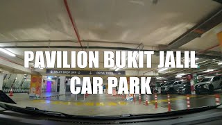 Finding Parking in Pavilion Bukit Jalil Basement Car Park 4K HD [upl. by Ymirej812]