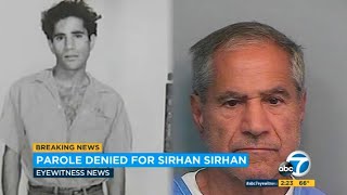 California governor denies Robert F Kennedy assassin Sirhan Sirhan parole  ABC7 [upl. by Hawger]