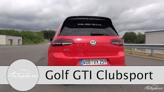 2016 VW Golf GTI Clubsport Exhaust Sound  Acceleration 0  100 kph  0  62 mph [upl. by Libbna]