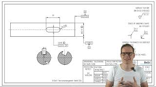 Bedeutung der Symmetrie und Messung an Beispiel einer Passfedernut ISO 1101 [upl. by Frants]