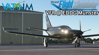 MSFS 2020 VFR flying STUTTGART day 24  VFR FLIGHT MSFS2024 live vatsim [upl. by Silecara]