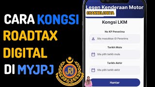 Cara Kongsi Roadtax Digital  Cukai Jalan Kenderaan anda Ke Akaun MYJPJ Orang Lain  LKM [upl. by Ecinahs]