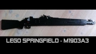 LEGO Working bolt action sniper rifle  springfield M1903A3 FJm0813 [upl. by Turley34]