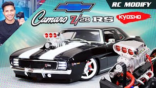 RC Modify 37  Mod 1969 Camaro With V8 Supercharger Engine  RC Car [upl. by Aon]